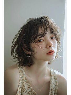 ラナ 新宿(lana) ボブウルフ/レイヤーカット/顔まわり【lana hair 新宿】