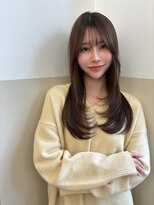 【銀座/有楽町】stylist高落　柔らかベージュワンカールレイヤー