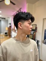 サンディーズ(Sandees)&nbsp;テーパーフェードニュアンスパーマセンターパート