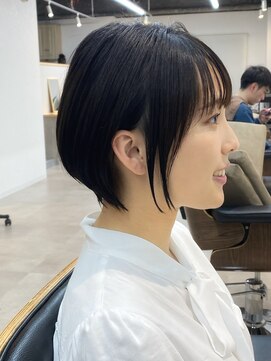 トト 船橋店(toto.) ☆細めハイライトボブフェザーショートマロンベージュ[船橋]