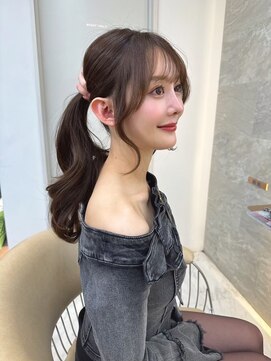 ロンドガーネット 池袋(Lond garnet) イメチェン外ハネボブ美髪ワイドバング顔周りレイヤーカット