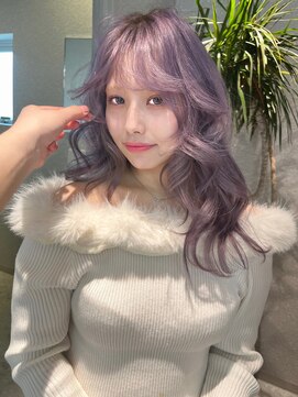 天神美容室 【KASUMI天神美容室】ハイトーン×ラベンダー