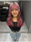 イメチェン/ホワイトブロンド/外ハネボブ/美髪/名駅