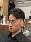 スキンフェード & ツイストスパイラル