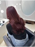 美髪＊エアリーロング＊カシスレッド＊髪質改善＊Zina札幌