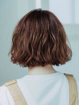 アジュール 倉敷店(Azule) Azule/切りっぱなしボブ/ピンクブラウン