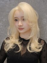 ピークアブー 原宿ハラカド(PEEK-A-BOO) ブリーチ抜きっぱなし大人ロングレイヤーハッシュカット