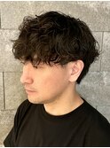 シャドウパーマ波巻きスパイラルパーマ王道メンズパーマ