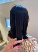 イメチェン/ブルーブラック/美髪/ワイドバング
