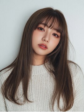 リンクミリ(Link mili) ココアブラウン/顔まわりカット/ナチュラルロング/髪質改善