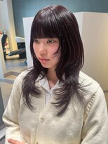 アム(amu)&nbsp;ハッシュカット/ダークラベンダー／レイヤーカット