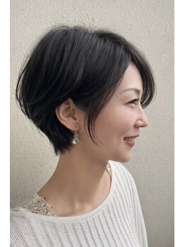 トゥ ルーチェ(tu.luce)の写真/骨格に合わせてつくる、横顔まで美しいショートへ。【川崎/ショート/ボブ/レイヤーボブ/髪質改善/パーマ】