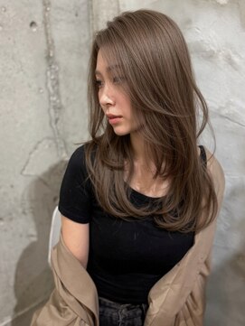 マーシュ ルーヴェ(marshu Luve) ミディアムレイヤーカット/韓国ヘア/ハッシュカット