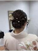 袴着付け×シニヨンセット