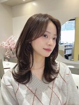 リブランド 銀座(REBRAND)&nbsp;胸上ミディアムレイヤーアッシュベージュ