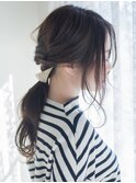 ☆月曜営業【ojiko.】ゴム３本でできる大人可愛いポニーアレンジ