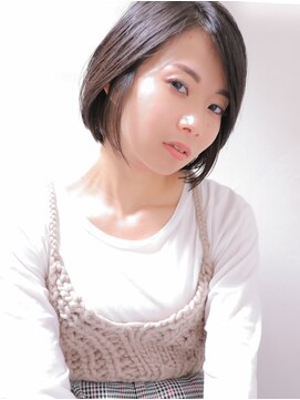 アン ヘア デザイン(un hair design) 【 un 】ショートボブ×グラデーション×ナチュラル