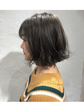 ボウ(BEAU) ブリーチなしのWカラーで傷ませず透明感♪外国人風グレージュ