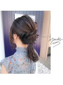 新潟×簡単アレンジ×編み込みポニーテール×くるりんぱ