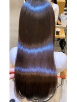 ジーナ 福岡天神(Zina)&nbsp;小顔セミウェットウェーブピンクベージュハイライトカラー