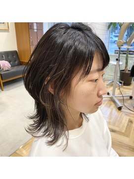 アルマヘアー(Alma hair by murasaki) ◎ミディアムウルフにインナーカラー◎