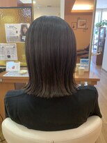 アメイジングヘアー 千歳店(AMAZING HAIR) 【AMAZING HAIR千歳店/森田】外ハネぱっつんボブ