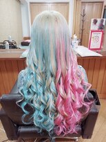 エクステンション クーチャー(Extention Cu'cha) ハーレクイン風 左右ツートン☆