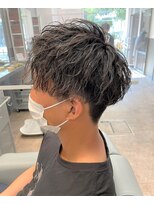 ノイセル 西本町(Noisyle)&nbsp;ソフトツイストパーマワイルドアップバンクツーブロック刈り上げ