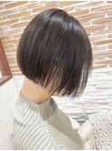 シースルーミニボブ×簡単セットヘア