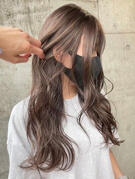 アルカナ 明治神宮前原宿(ARCANA) ホワイトグレージュ コンマヘア くすみブルー ダークアッシュ