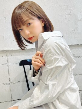 レトン 銀座(leton) 内巻きボブ/ココアベージュ/こなれミディ/大人かわいい/銀座