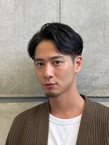 オーシャントーキョー シブヤジンナン(OCEAN TOKYO shibuya JINNAN) ビジネス七三刈り上げショートスタイル