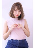 20代30代40代50代ショコラベージュふんわりカールベビーバング
