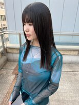 アイシー(I see)&nbsp;パツッとライン×ミディアムスタイル#阿倍野#天王寺#髪質改善