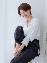 クレール 塚口店(CREER) 【大人ボブ】顔周りがスッキリ◎できる風に見える耳掛けショート