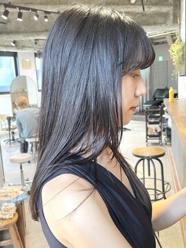 ディッセンバー 渋谷(December) 【December】就活カラー×ブリーチなし透明感グレージュカラー◎