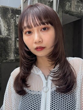 ノイ(noi) 顔周りレイヤーカットくびれヘアミルクティーベージュカラー