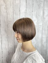 ビューティドレッセヤマノ 池袋パルコ(Beauty Dresse YAMANO)&nbsp;【ダブルカラー】【ショートボブ】【シアーベージュ】20代30代