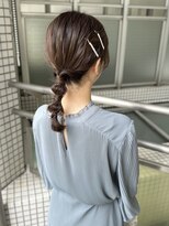 ロジェ(loje)&nbsp;【loje】結婚式およばれヘアアレンジ/ローポニーテール