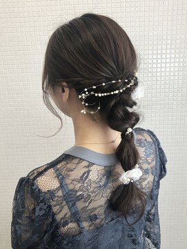 トップヘアー 中庄店(TOP HAIR fuapua) 編みおろしパーティヘア