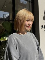 サンド 大阪梅田(sand)&nbsp;@eri_sand_ ボブルフ/黒髪/ネビージュ/小顔/ワンレン/大阪梅田