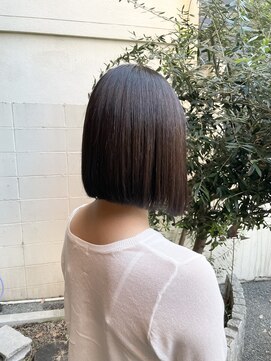 ココカラヘアー ニコ(cococara hair nico) 学割カット/ブラックカラー/前下がりボブ☆