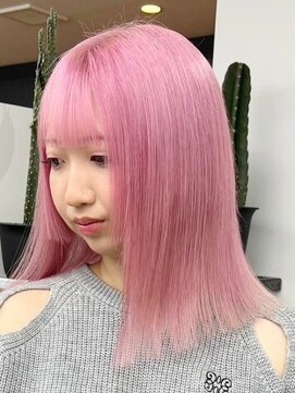 ウィコ 新宿(WICO) ペールピンク[新宿駅/ワンレン/ダブルカラー/小顔]