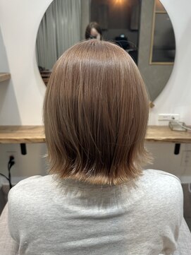 シア 春日部店(SHEER) ボブ×ミルクティベージュ