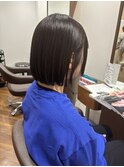 切りっぱなしボブ