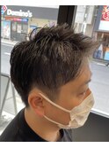 メンズアップバング