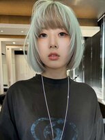 ウェイビーズ(WAVY'S)&nbsp;xブリーチ/イメチェン/ホワイトブロンド/外ハネボブ/美髪/