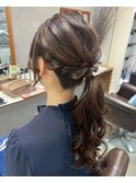 ALMO◎結婚式ヘアアレンジ【ローポニーテール】