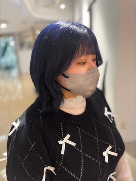 スティル ヘアアンドアイラッシュ(STILL hair&eyelash) 【柴田】高発色ネイビーブルー