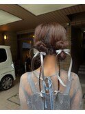 ＜iLL_steeLo＞個性派お団子ヘアセット